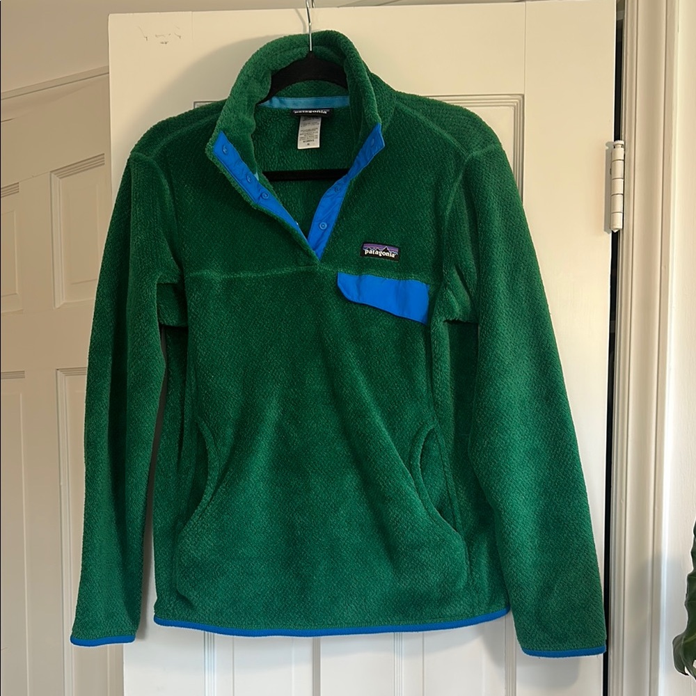 PATAGONIA RE-TOOL SNAP-T MEDIUM IMPACT GREEN FLEECE PULLOVER